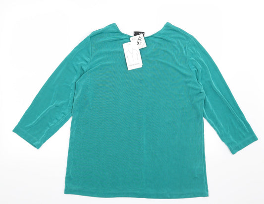 Citiknits Womens Green   Basic Blouse Size M