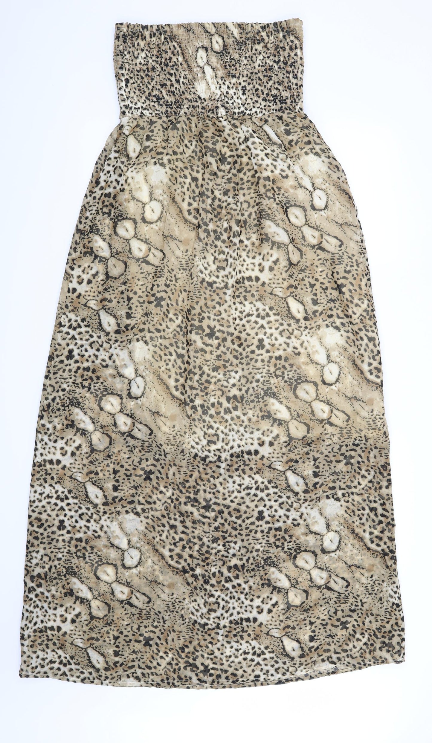 Sugar 17 Womens Brown Animal Print  Maxi  Size S