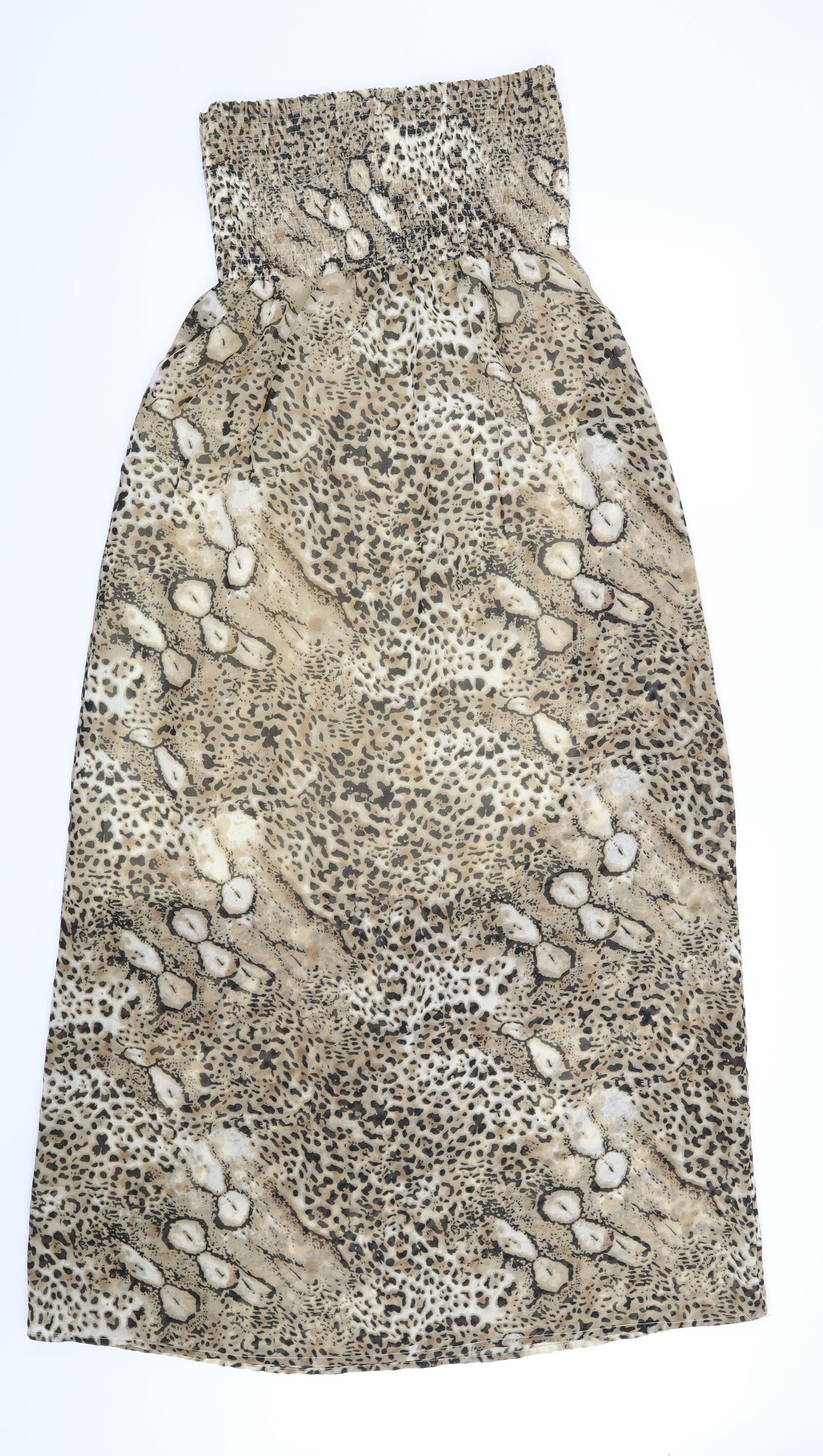 Sugar 17 Womens Brown Animal Print  Maxi  Size S