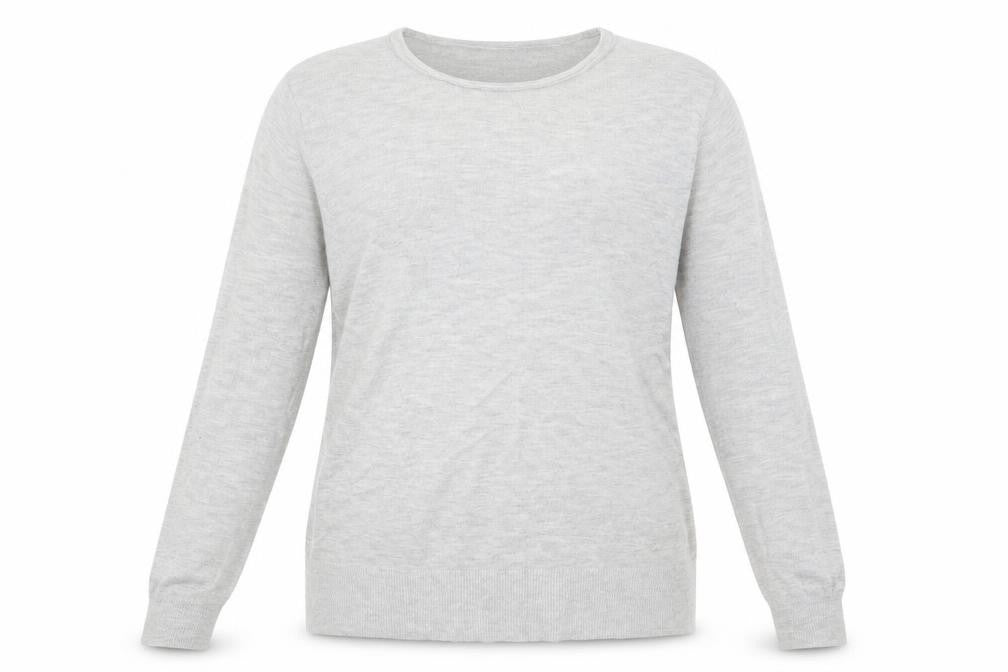 Front view of Zara women’s grey jumper, size S