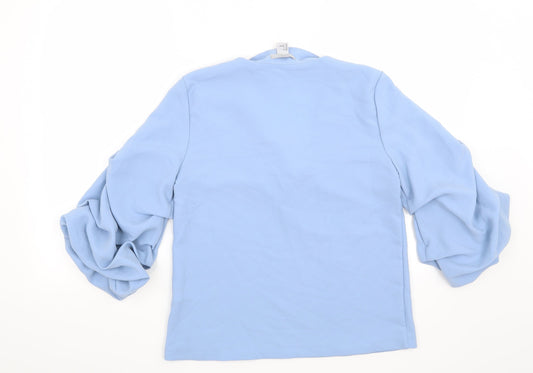 H&M Womens Blue   Basic Blouse Size 6