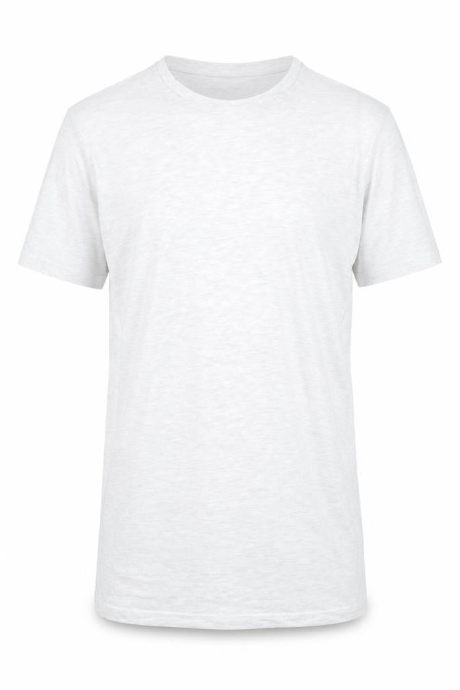 Front view of ASOS men’s grey t-shirt, size XS