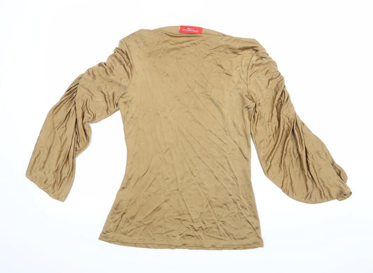 Ts Design Womens Brown   Basic Blouse Size 8