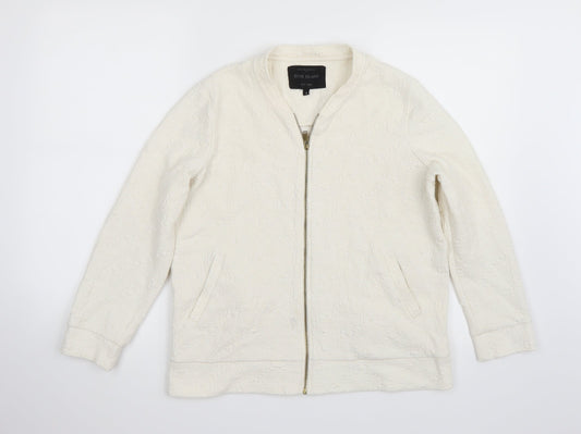 Riverisland Womens White   Jacket Coat Size 8