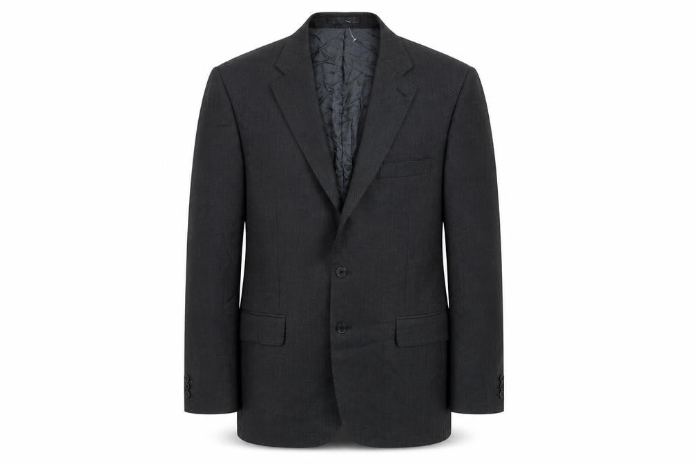 Front view of The label men’s grey jacket suit jacket, size 40