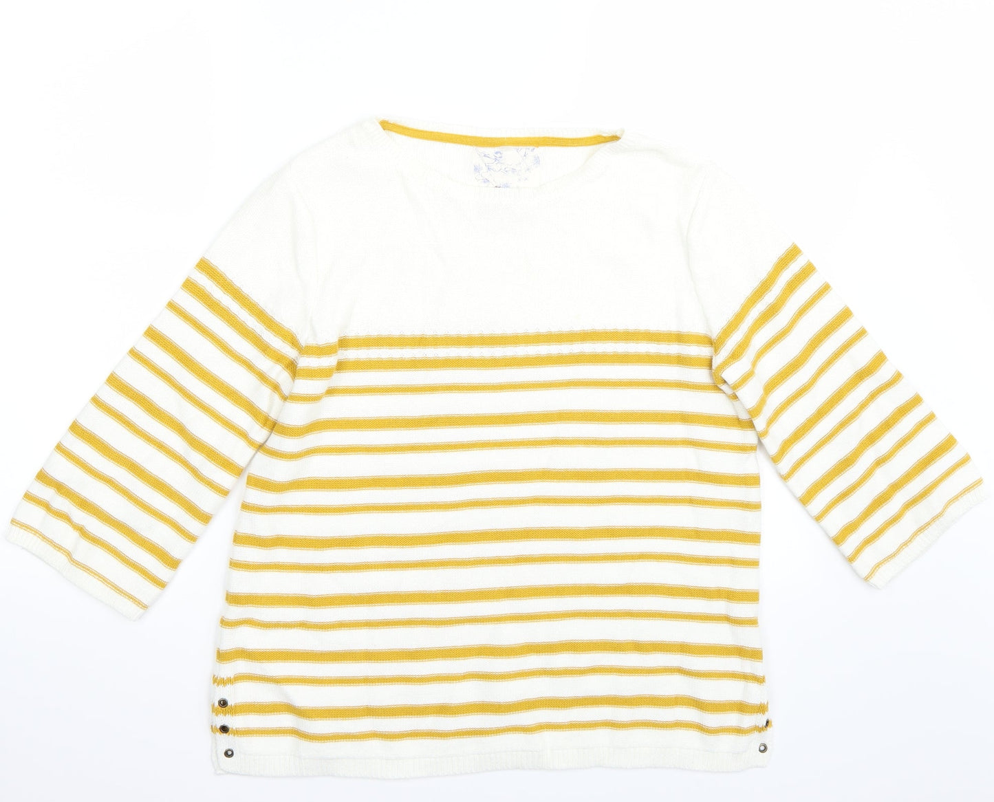 Falmer Womens White   Pullover Jumper Size 10