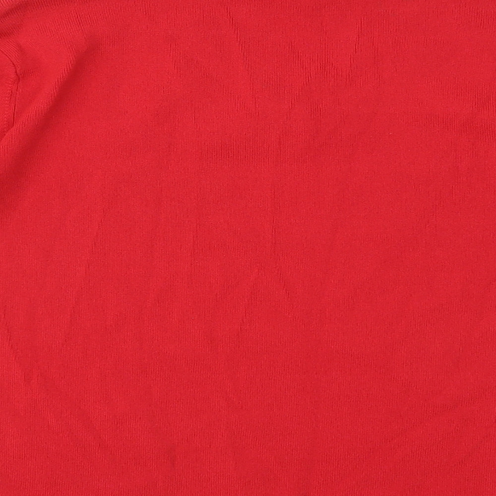 Carolyn Taylor Womens Red   Basic T-Shirt Size 12