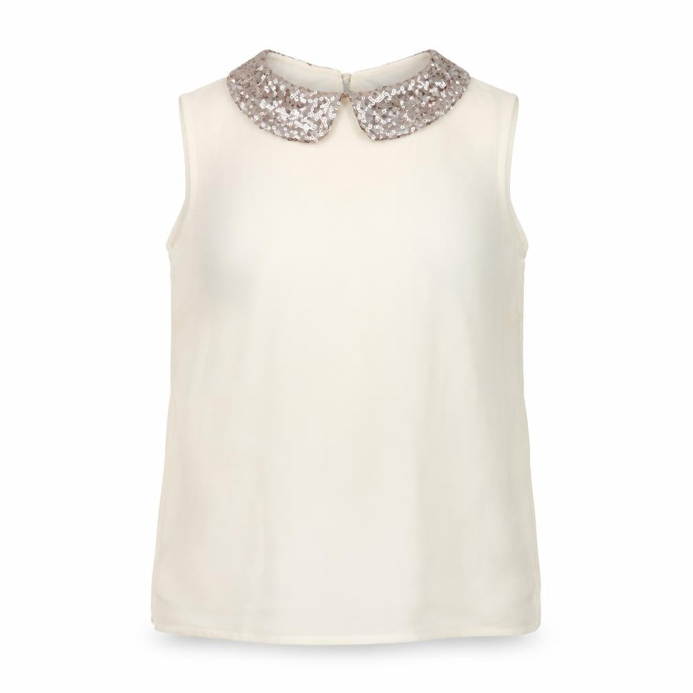 Front view of New Look girls’ white camisole blouse, size 14, years