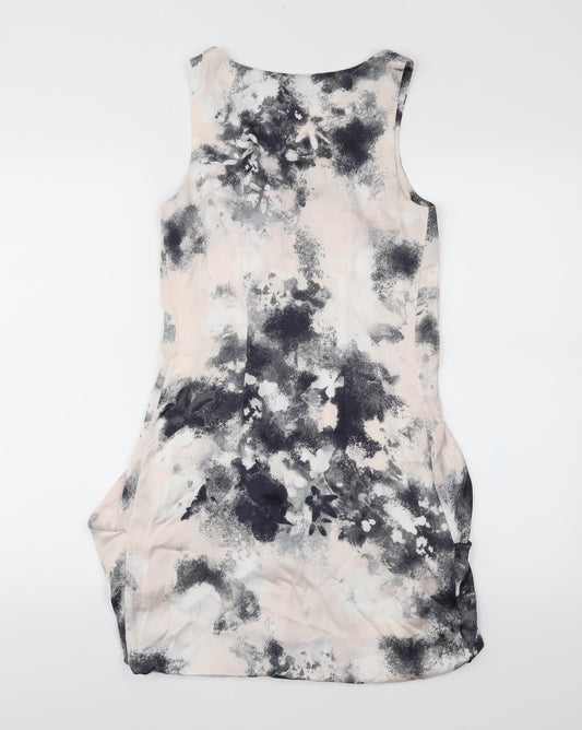 H&M Womens Pink Floral  A-Line  Size 4