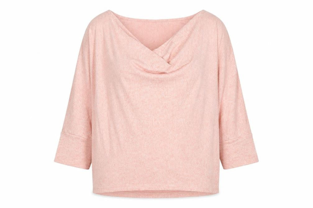 Front view of Fransa women’s pink knit jumper, size S