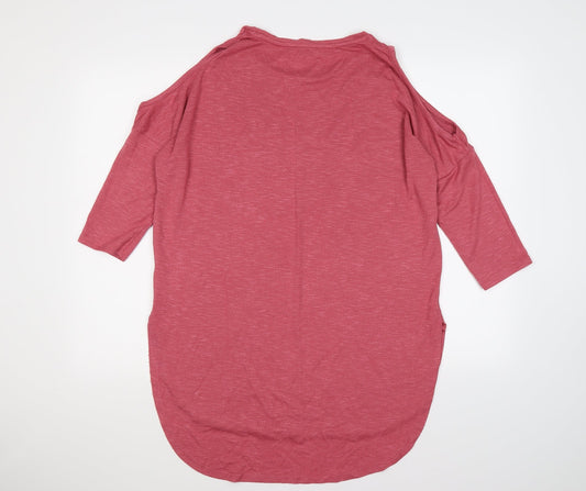 Papaya Womens Pink  Knit Pullover Jumper Size S  - cold shoudlers