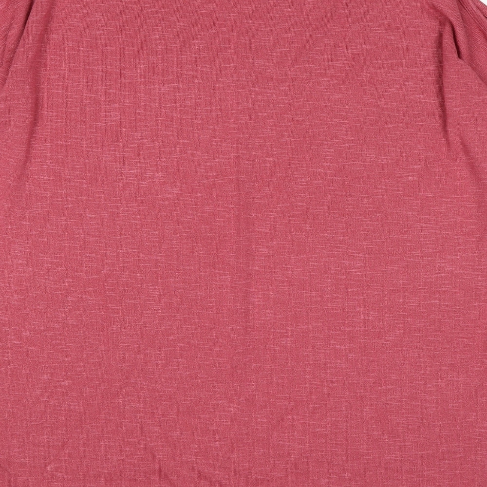 Brand and care label for Papaya women’s pink knit jumper, size S, - cold shoudlers