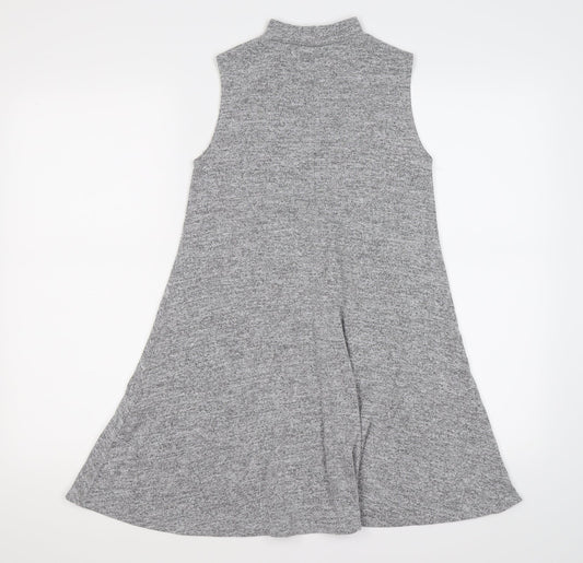 New Look Womens Grey  Jersey Tank Dress  Size 10