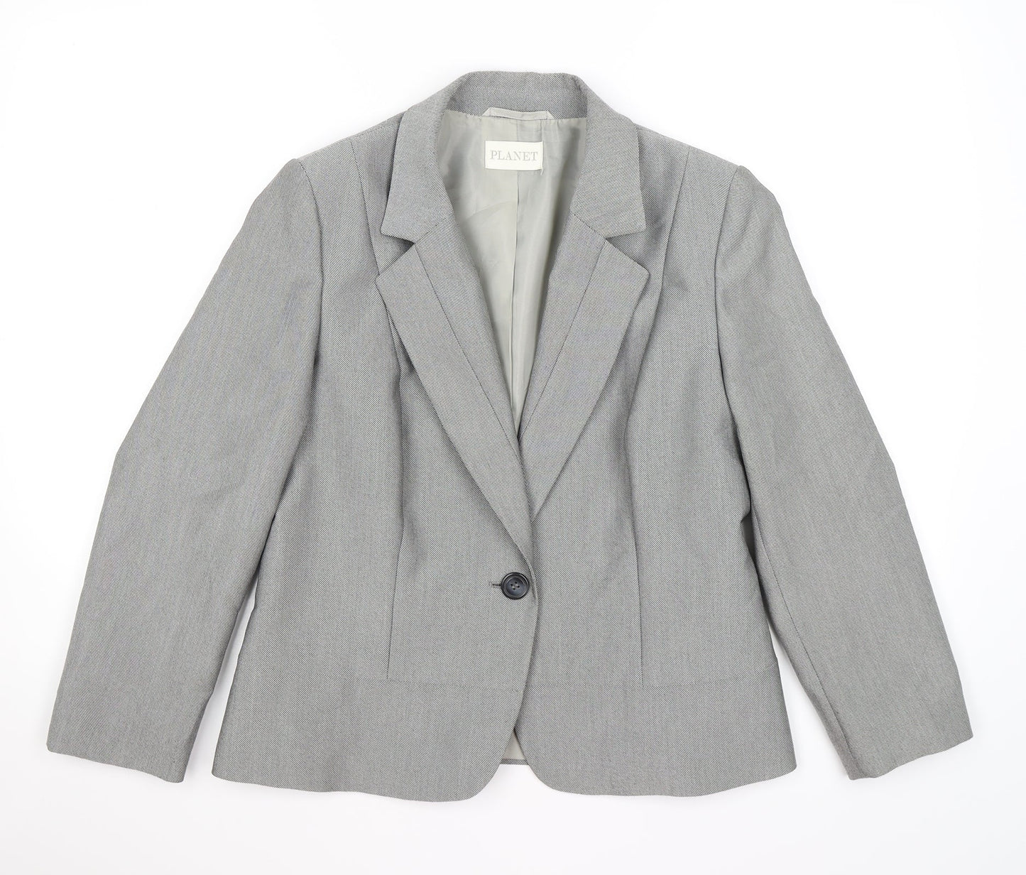planet Womens Grey   Jacket Blazer Size 12