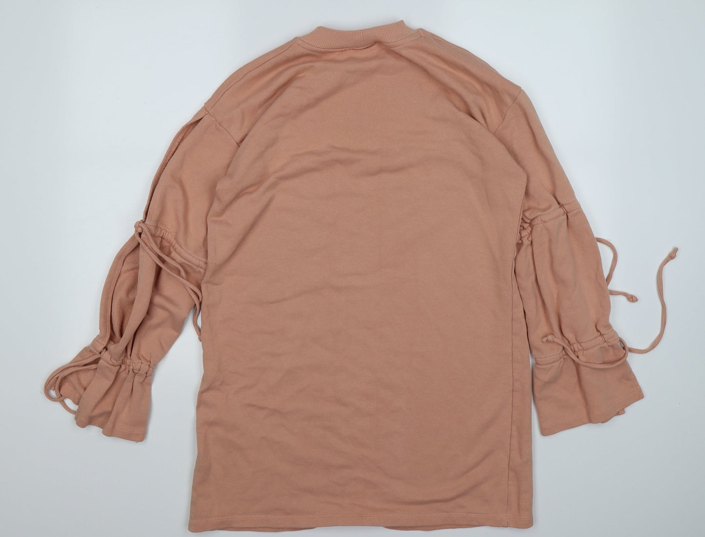 ASOS Womens Pink  Jersey Pullover Sweatshirt Size 8  - open sleeves
