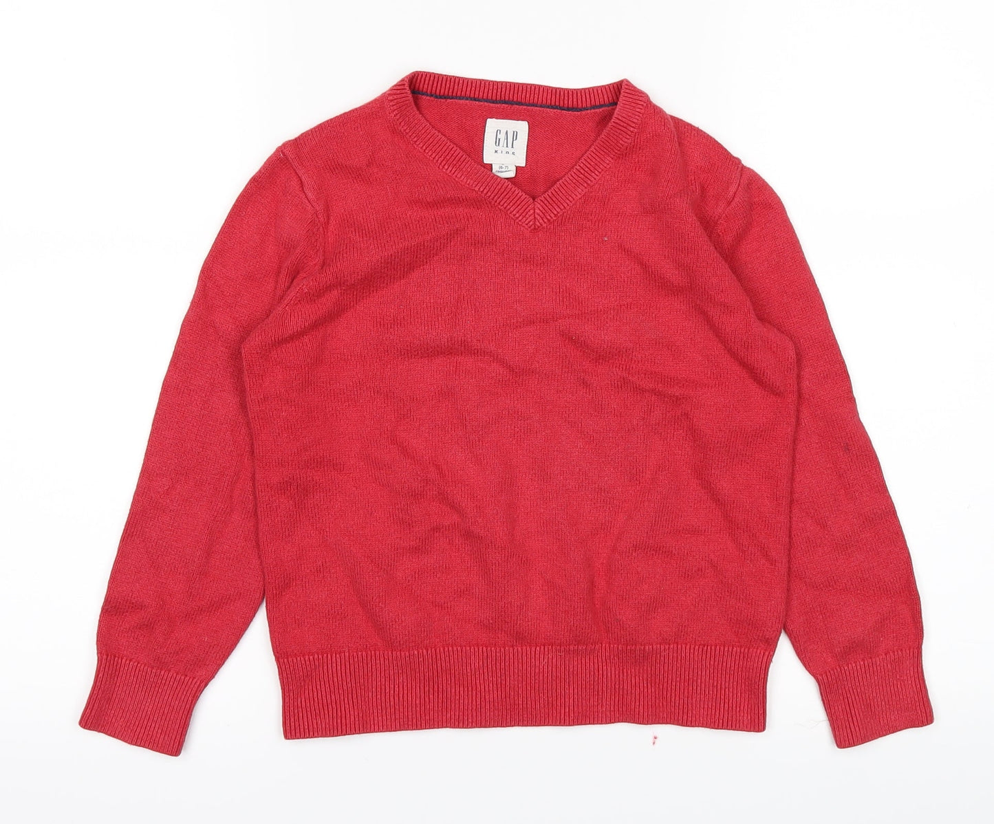 Gap Boys Red   Pullover Jumper Size 7 Years