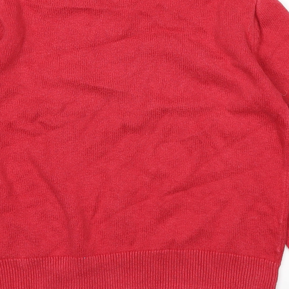 Gap Boys Red   Pullover Jumper Size 7 Years