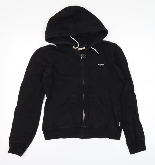 pepe Girls Black   Full Zip Hoodie Size L