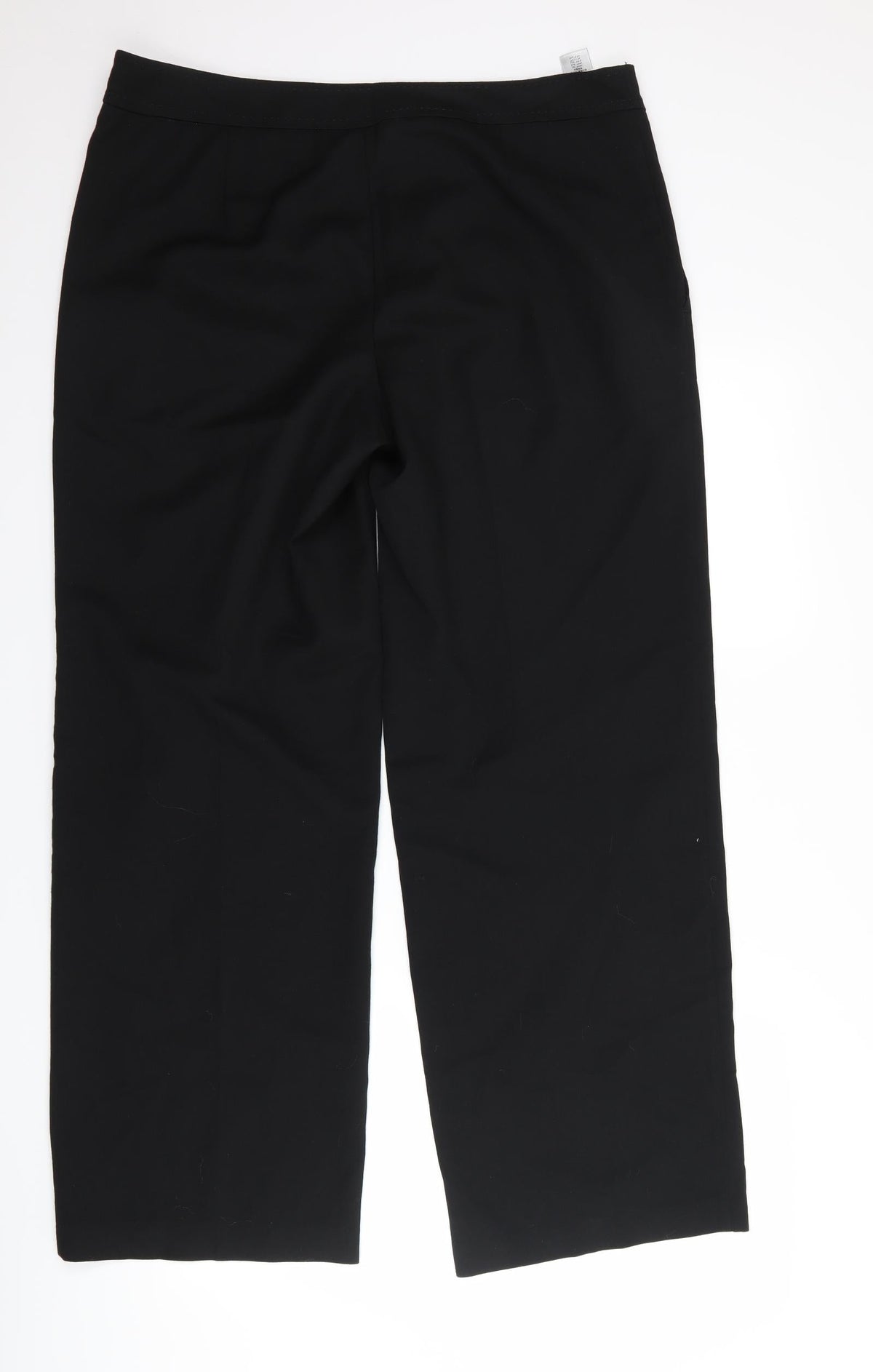Back view of Next women’s black trousers, size UK 36, 30-inch leg