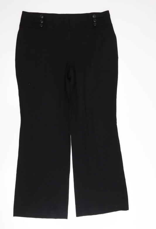 NEXT Womens Black   Trousers  Size 14 L30 in