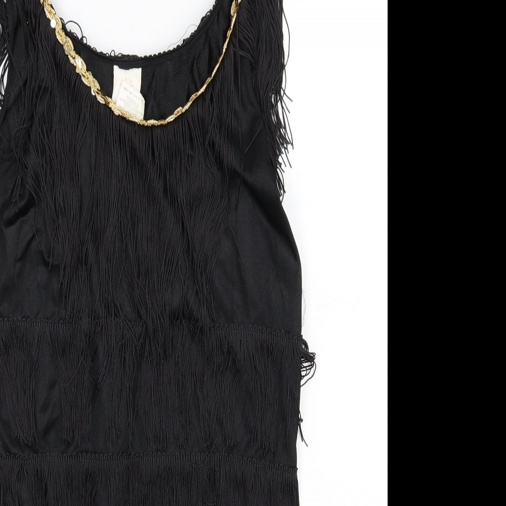 Rubie's Womens Black  Chiffon Pencil Dress  Size S