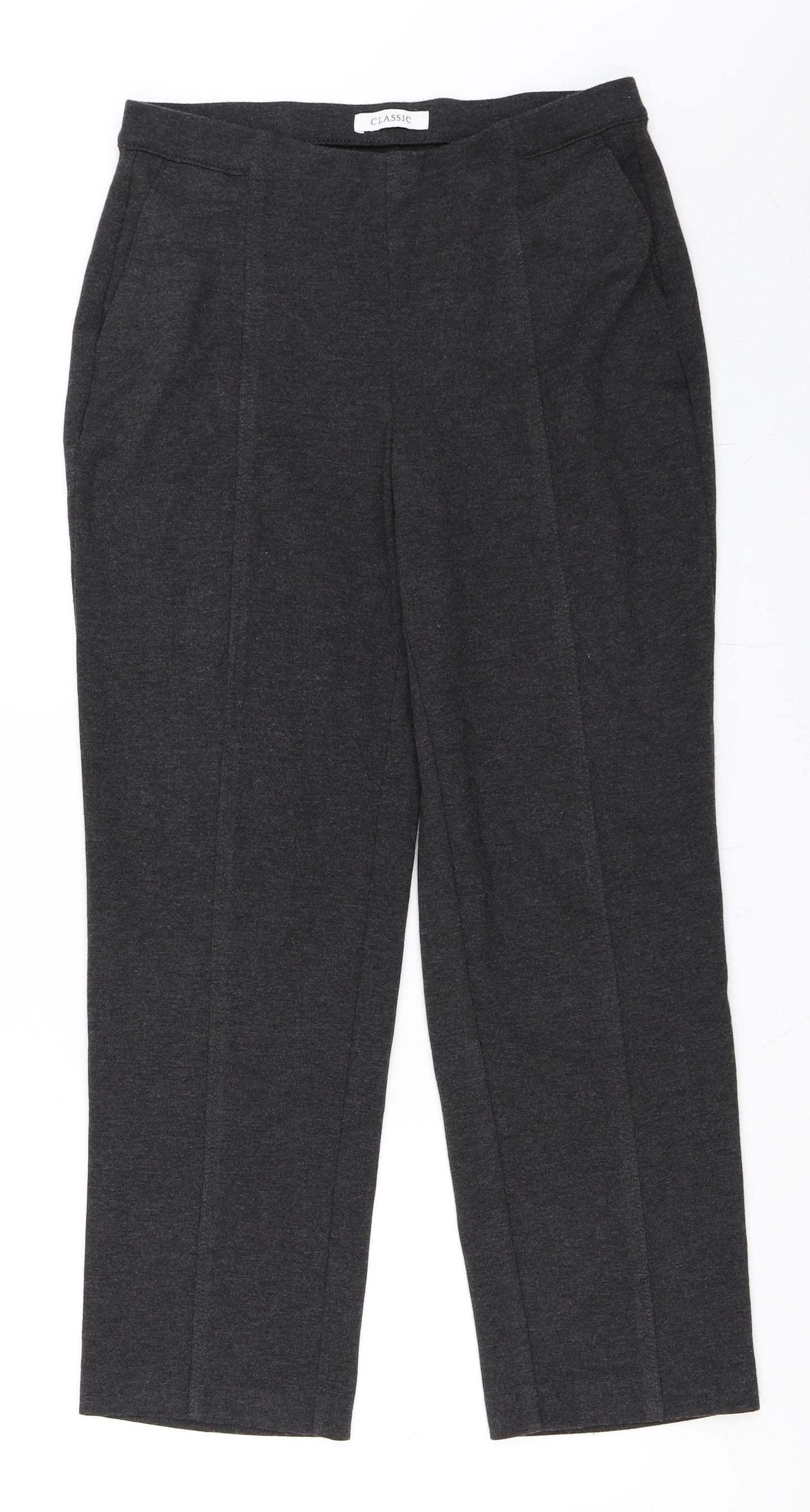 Marks and Spencer Womens Grey   Trousers  Size 12 L27 in