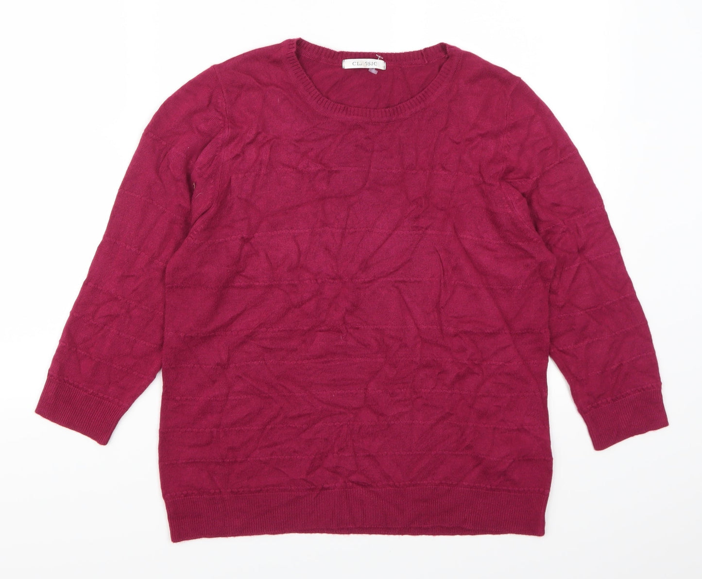Marks and Spencer Womens Pink   Pullover Jumper Size 14
