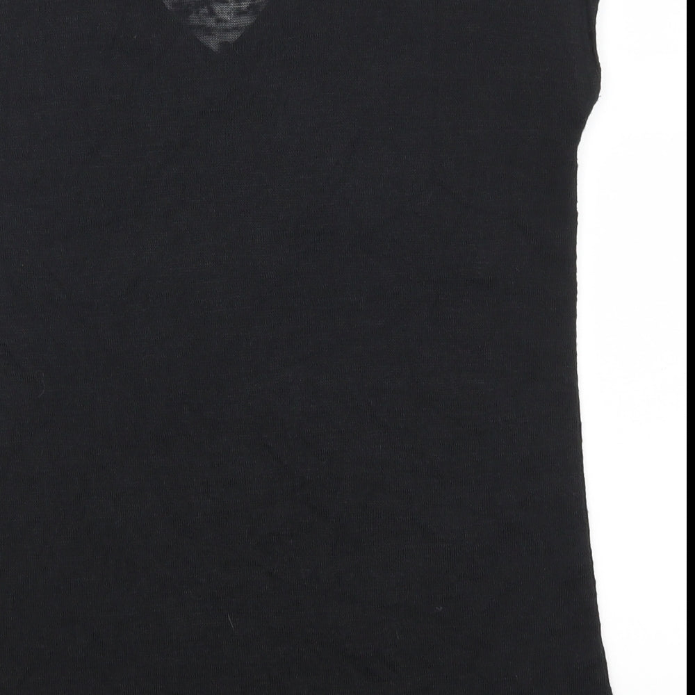 Noa.n Paris Womens Black   Basic T-Shirt Size M