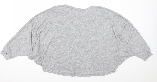 QED London Womens Grey   Pullover Sweatshirt One Size