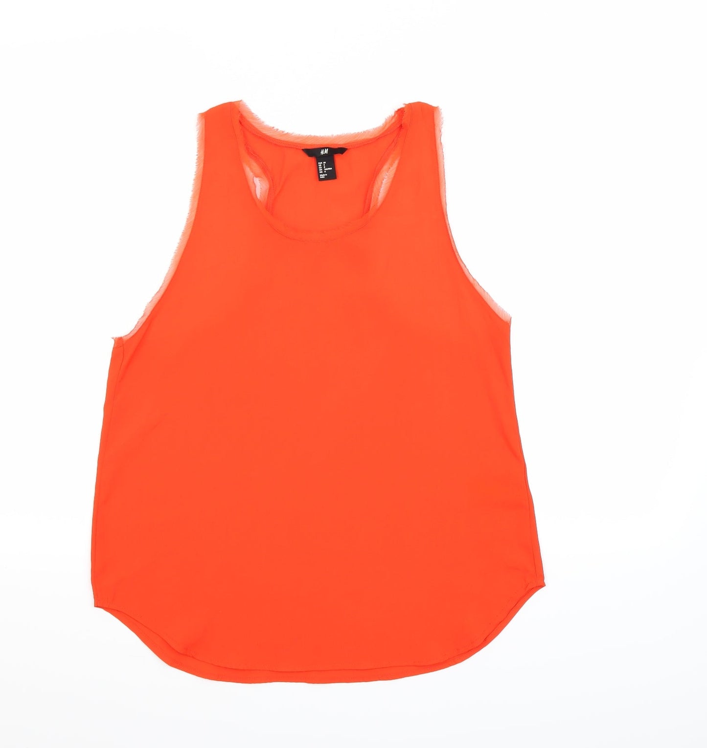 H&M Womens Orange   Basic Tank Size 10