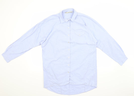 Leana Woman Womens Blue   Basic Button-Up Size 12