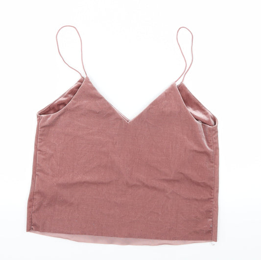 Bershka Womens Purple  Velvet Camisole Tank Size XS