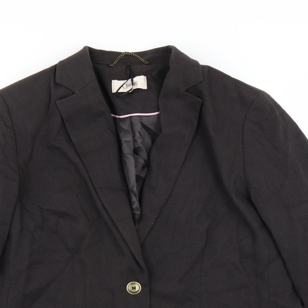 Classic Womens Brown   Jacket Suit Jacket Size 18