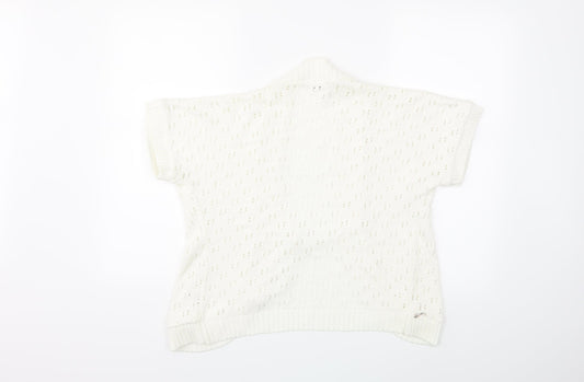 Pyari Womens White   Cardigan Jumper Size S