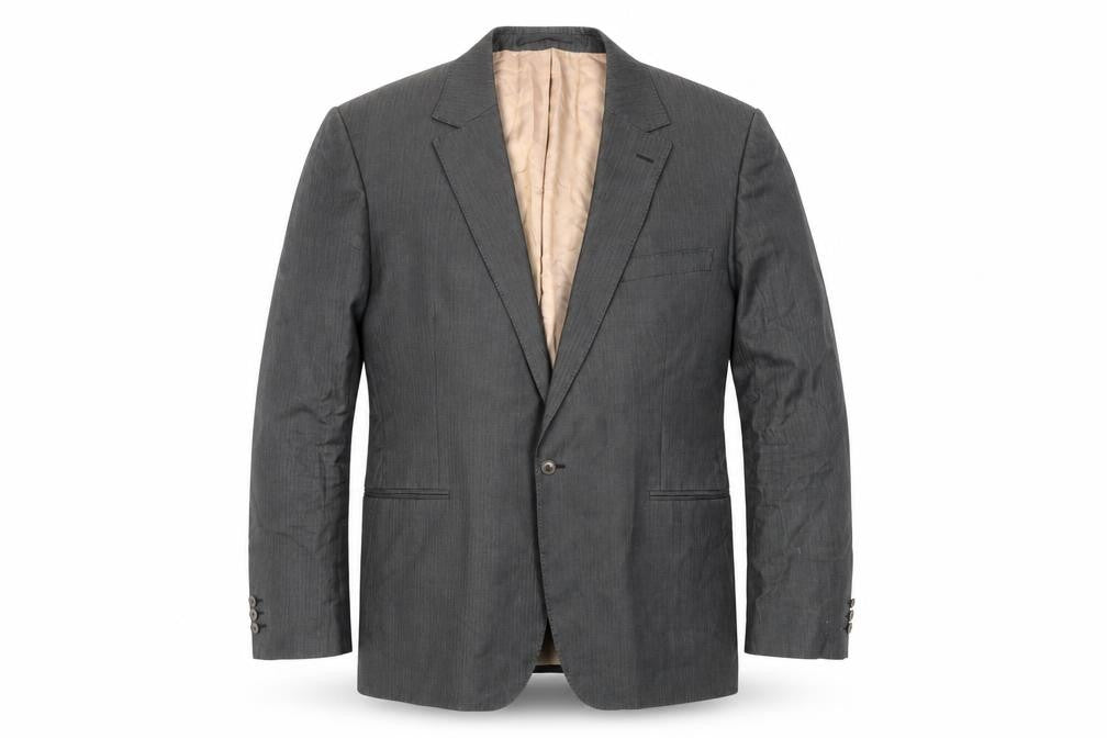 Front view of Emanuel Ungaro men’s grey jacket suit jacket, size 40