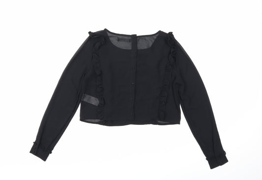 VILA Womens Black   Basic Blouse Size 8