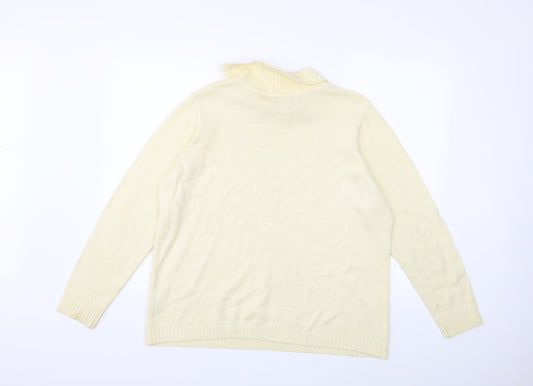 Bonmarché Womens Ivory  Knit Pullover Jumper Size L