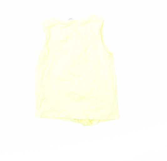 Primark Girls Yellow   Basic Tank Size 5-6 Years