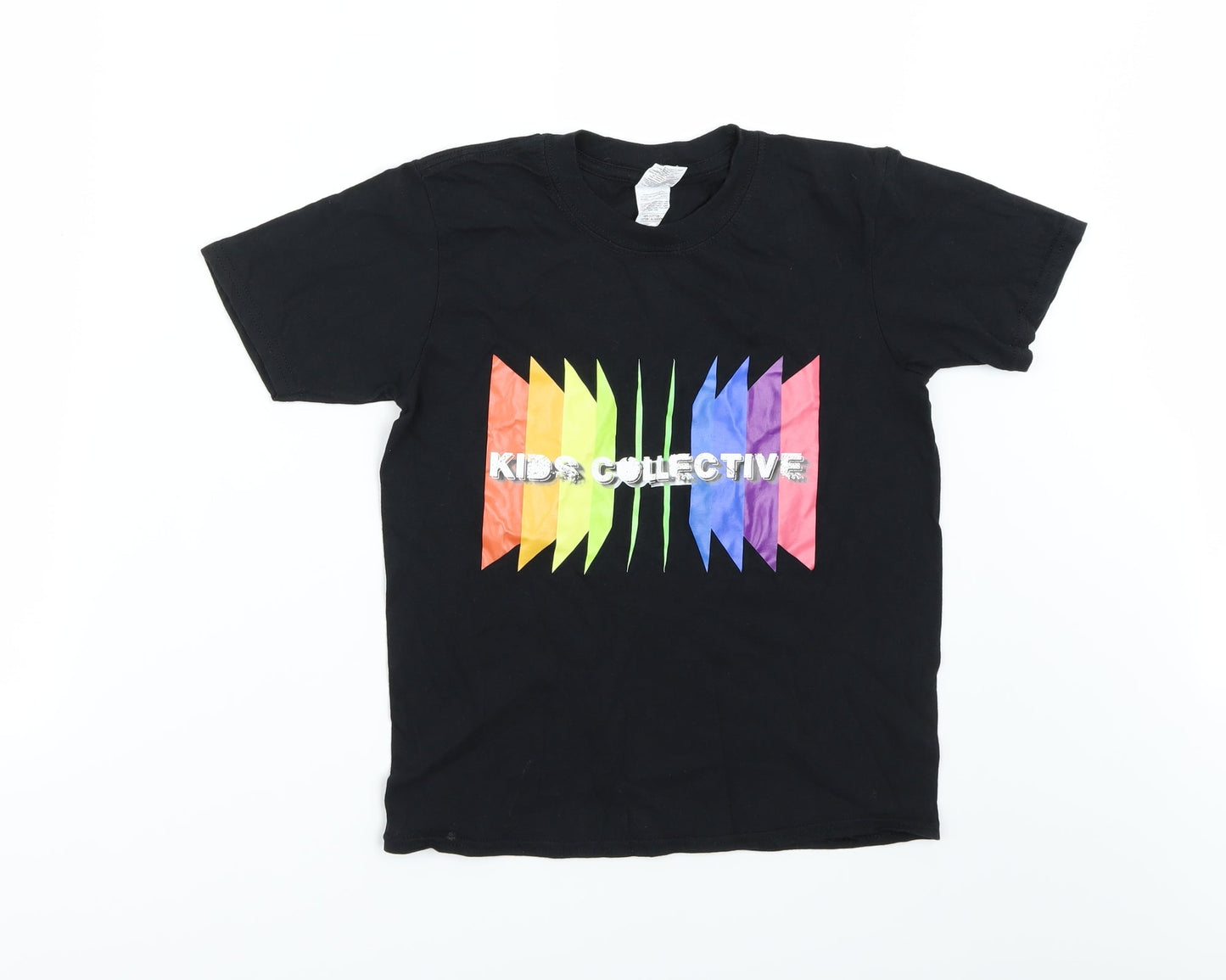 Gildan Boys Black   Basic T-Shirt Size 9-10 Years