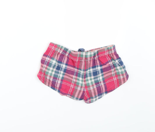 Johnnie B Girls Pink Solid  Cami Sleep Shorts Size 8 Years