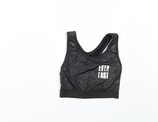 Ever last  Girls Black   Cropped Tank Size 7-8 Years