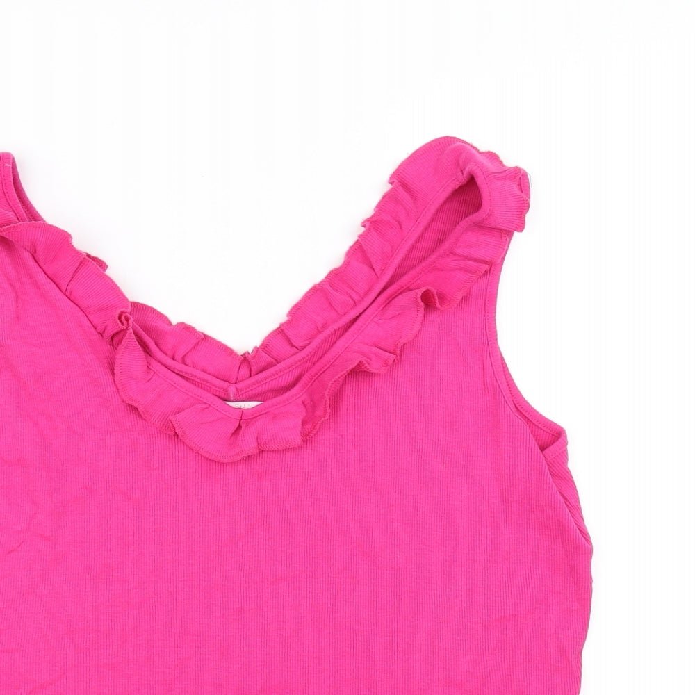 Preworn Womens Pink   Basic Tank Size L