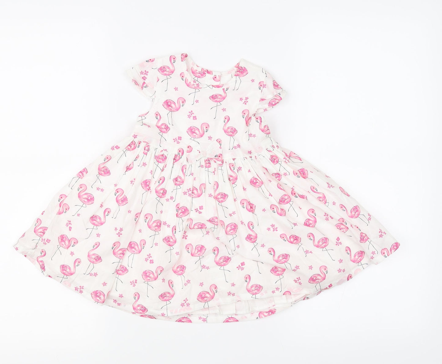 Preworn  White Floral  A-Line  Size 9-12 Months