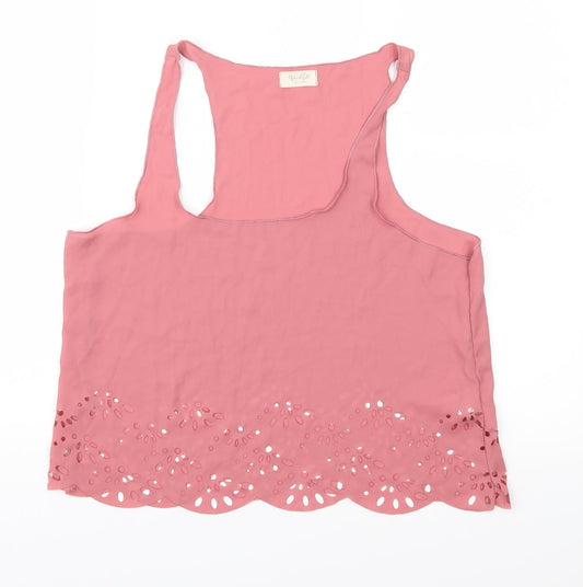 John Galt Womens Pink   Basic Blouse One Size