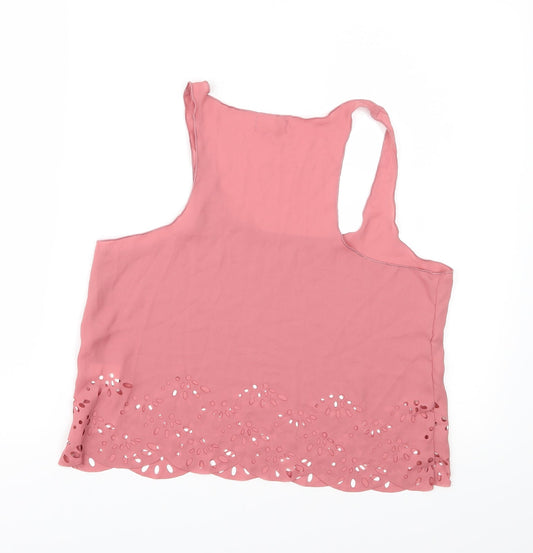 John Galt Womens Pink   Basic Blouse One Size