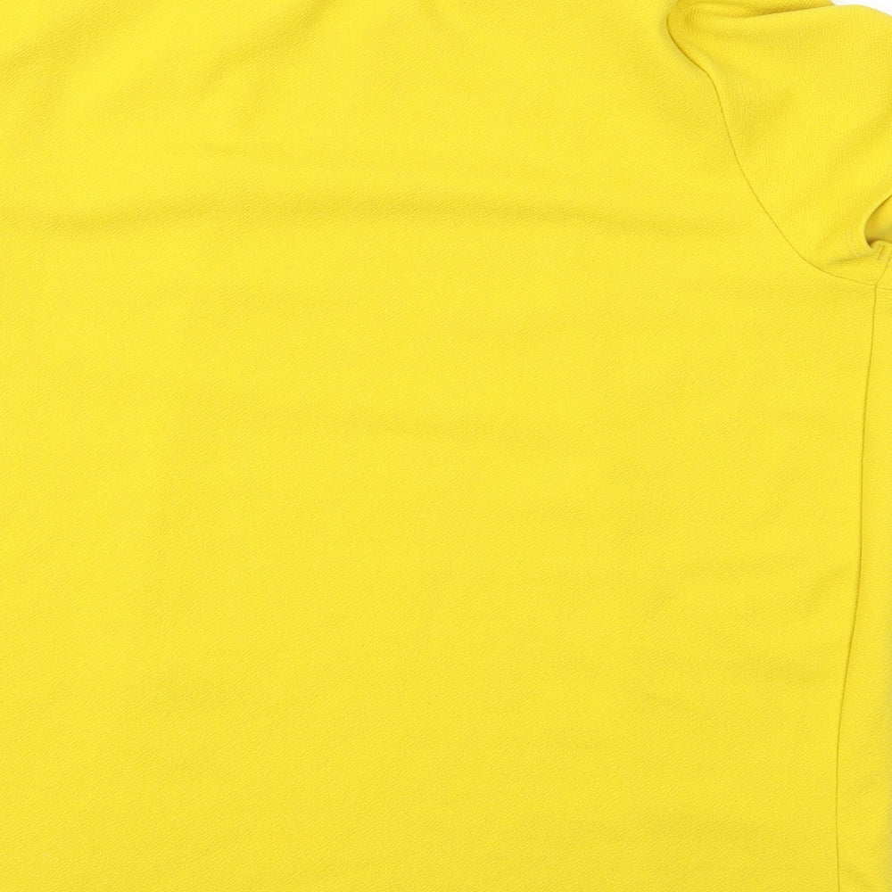 Papaya Womens Yellow   Basic Blouse Size 14
