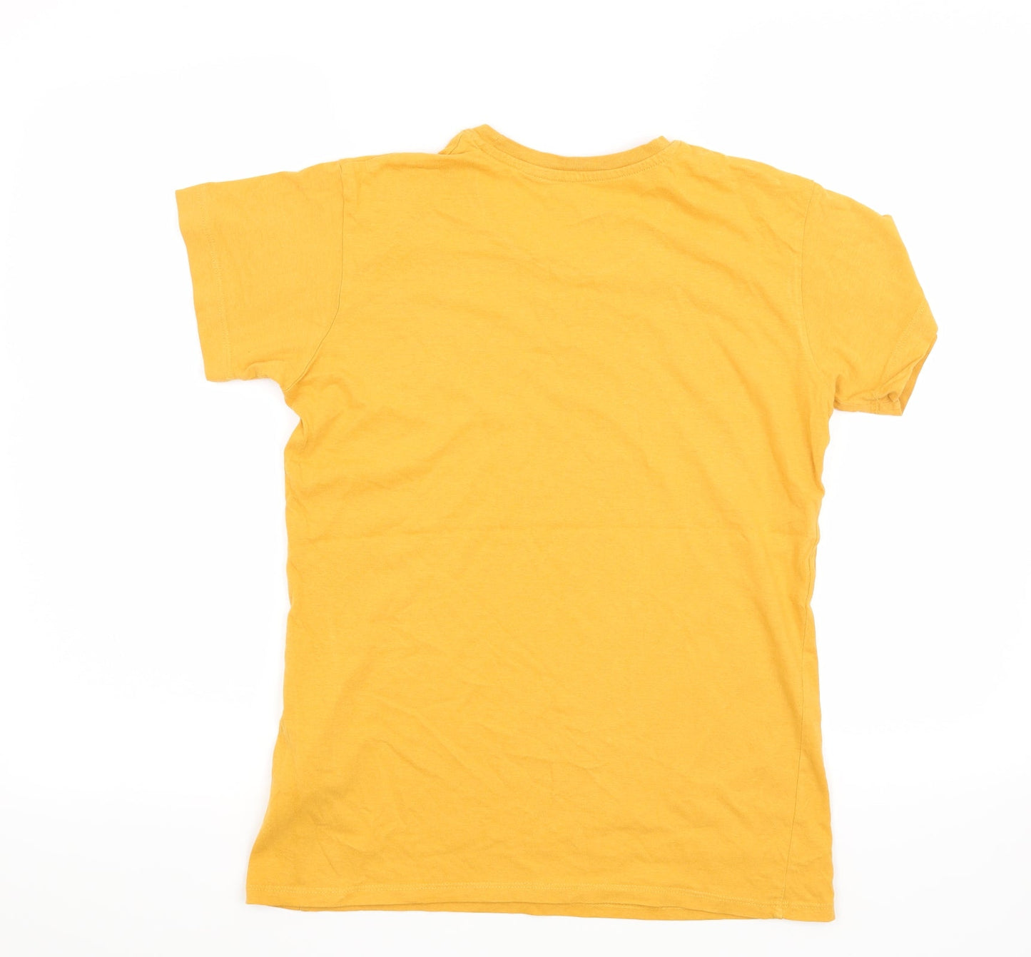 Preworn Womens Yellow   Basic T-Shirt Size XS  - Boss Lady