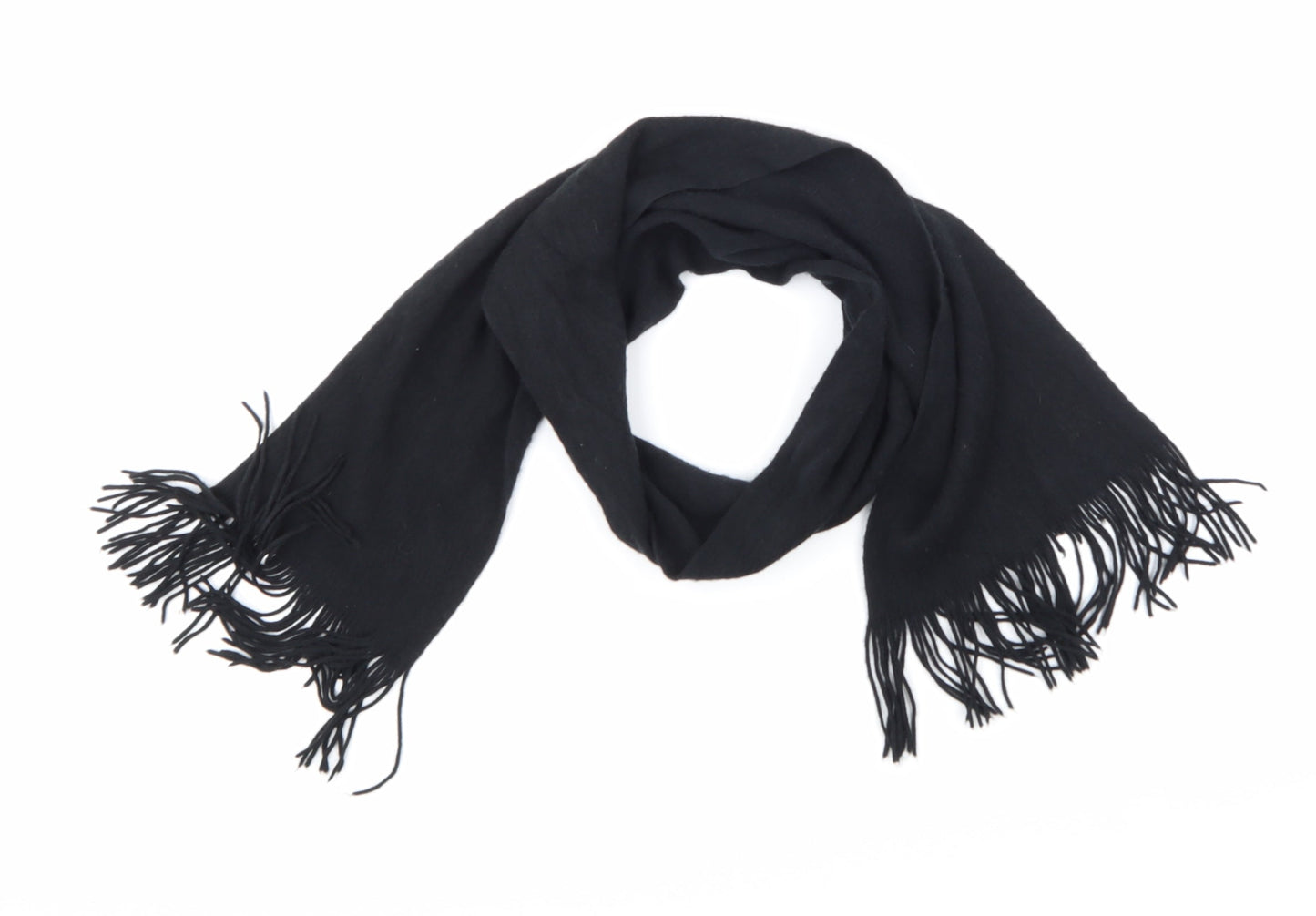 Preworn Womens Black  Knit  Scarf
