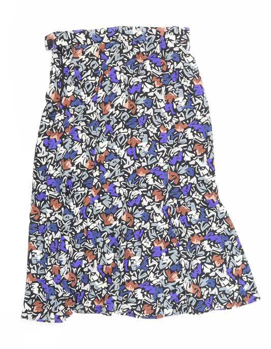 Preworn Womens Multicoloured Geometric  A-Line Skirt Size 30 in