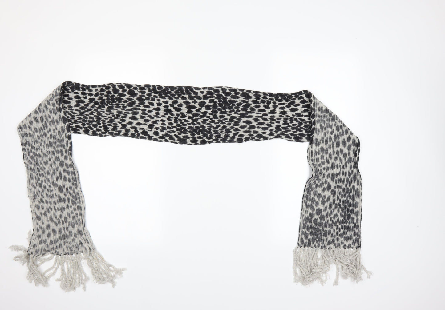 Preworn Womens Black Polka Dot   Scarf